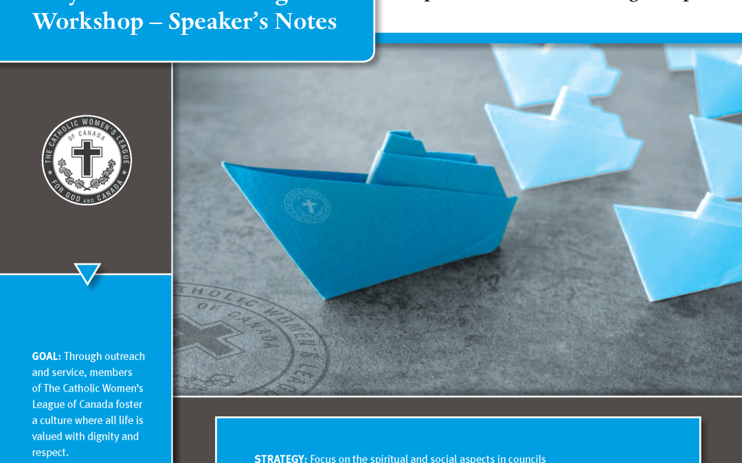 New: Prayer Service Planning Workshop