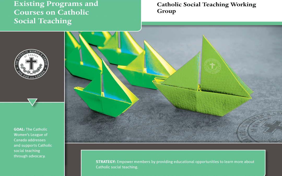 Launch of Existing Programs and Courses on Catholic Social Teaching