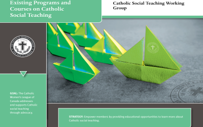 Launch of Existing Programs and Courses on Catholic Social Teaching
