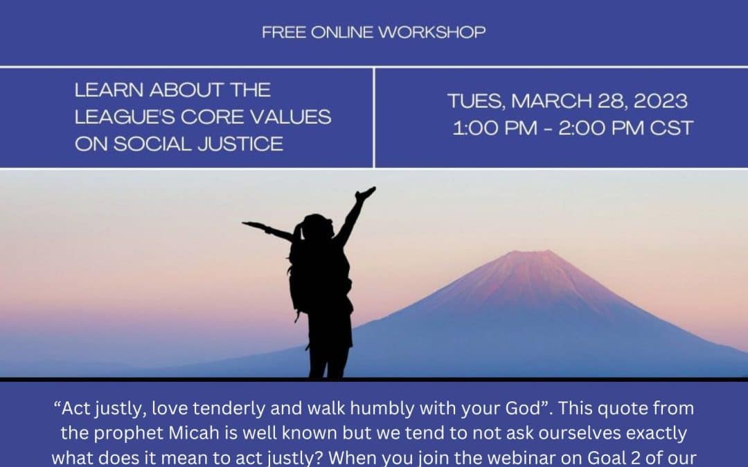 “Act Justly, Love Tenderly, Walk Humbly” Webinar