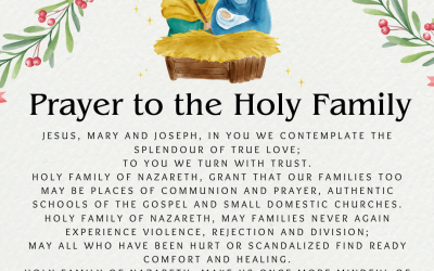 Prayer to the Holy Family – A Christmas Message