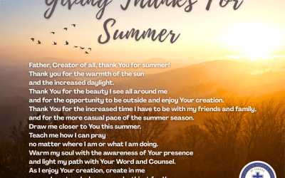 Giving Thanks for the Summer Prayer