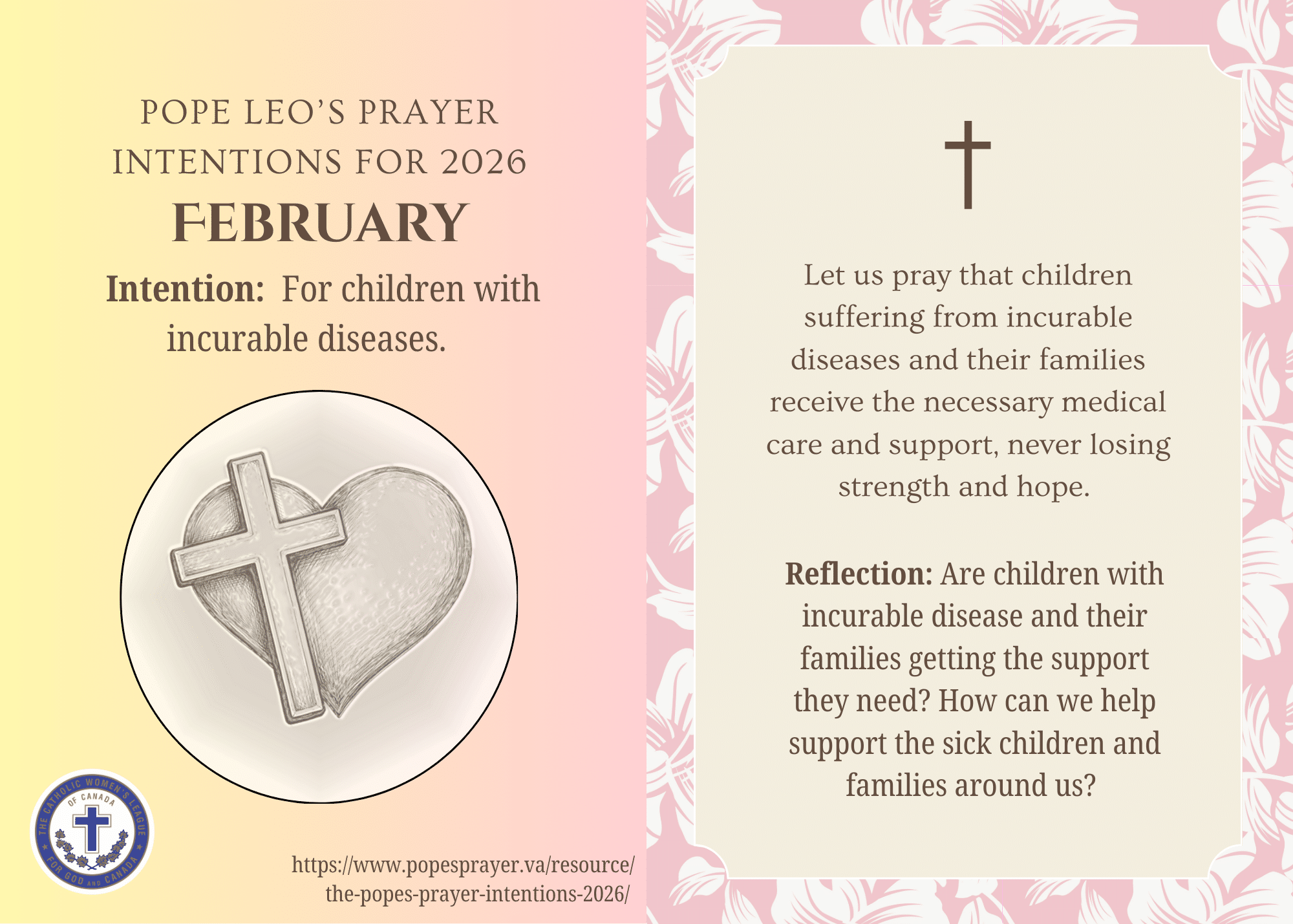 Pope Leo’s Prayer Intentions for February 2026 - The Catholic Women's ...
