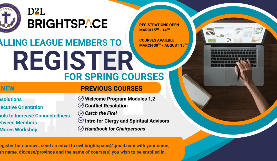 D2L Brightspace Spring courses